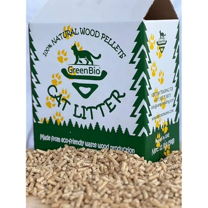 Natural Tasteless Cat Litter Pine Wood Cat Litter Environmental protection Health Strong Water Absorption Cat Litter