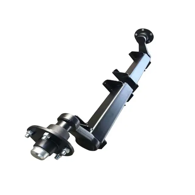 Quality 5 Lug Caravan Trailer Spare Parts Rubber Torsion Idler Hub Axle With Idler Hub Assembly