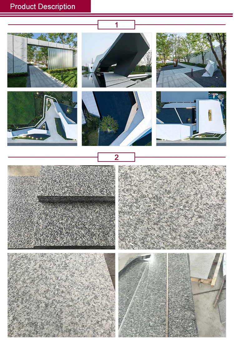 Outdoor Flooring Granite High Quality Luxury G602 Granite Matte Surface Non-Slip Treatment Granite Granite Floor Tiles 60 x 60