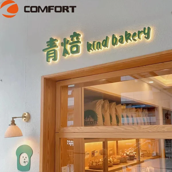 Door LOGO Indoor and Outdoor Factory Custom 3D LED Waterproof Boundless Led Singboard Letter Signs Acrylic Neon Light