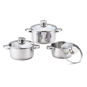 LFGB Certificated Popular Kitchen Pots And Pans Sets Kitchen Pots And Pans Sets Cooking Pot Of 6 Pcs