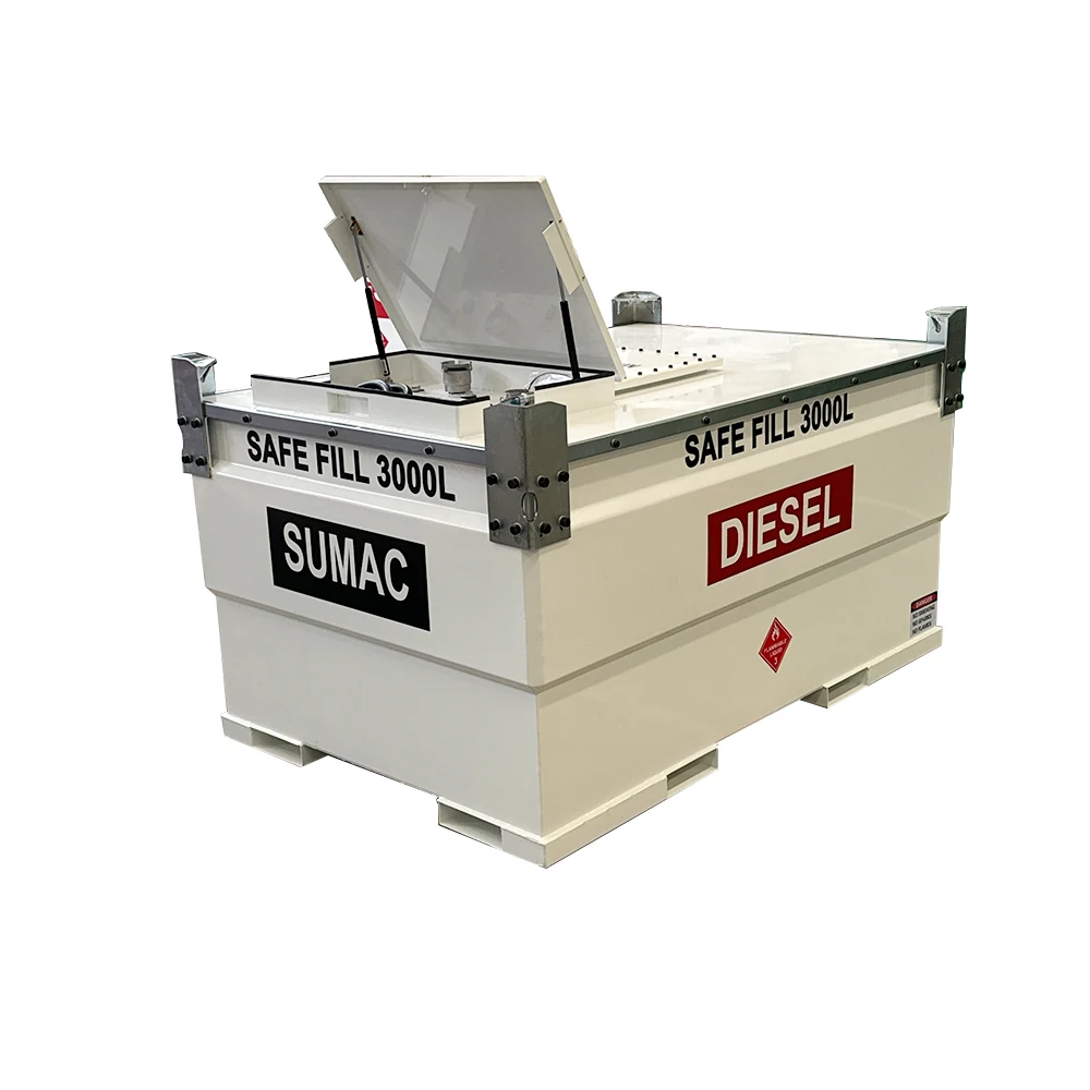 SUMAC 3000L Fuel Tank with Pump Gasoline/Diesel/Kerosene Storage for Retail Industries