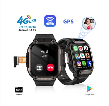 New Trending 4G Android Smartwatch Phone Sim Card RAM 2GB ROM 16GB Smart Watch GPS Reading Novel YouTube MP4 Video Player Watch