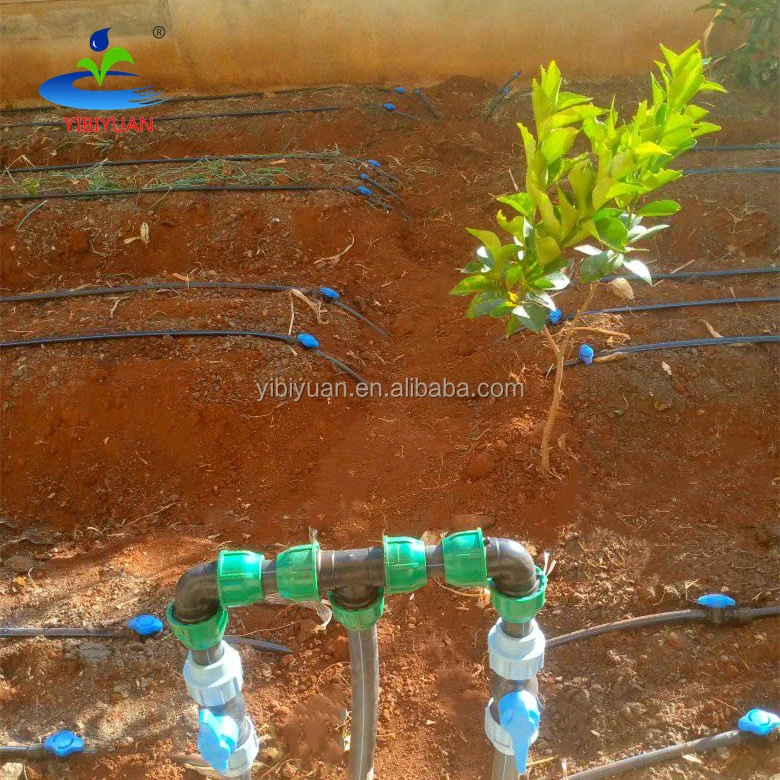 Yibiyuan Plastic Tube End Cap Compression Drip Irrigation System Quick Coupling HDPE Pipe Fittings