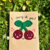 [Finished Greeting Card] Red Cherry