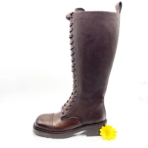 High-end Fashion Trend 100% Genuine Leather Professional Custom Leather Boots for Ladies