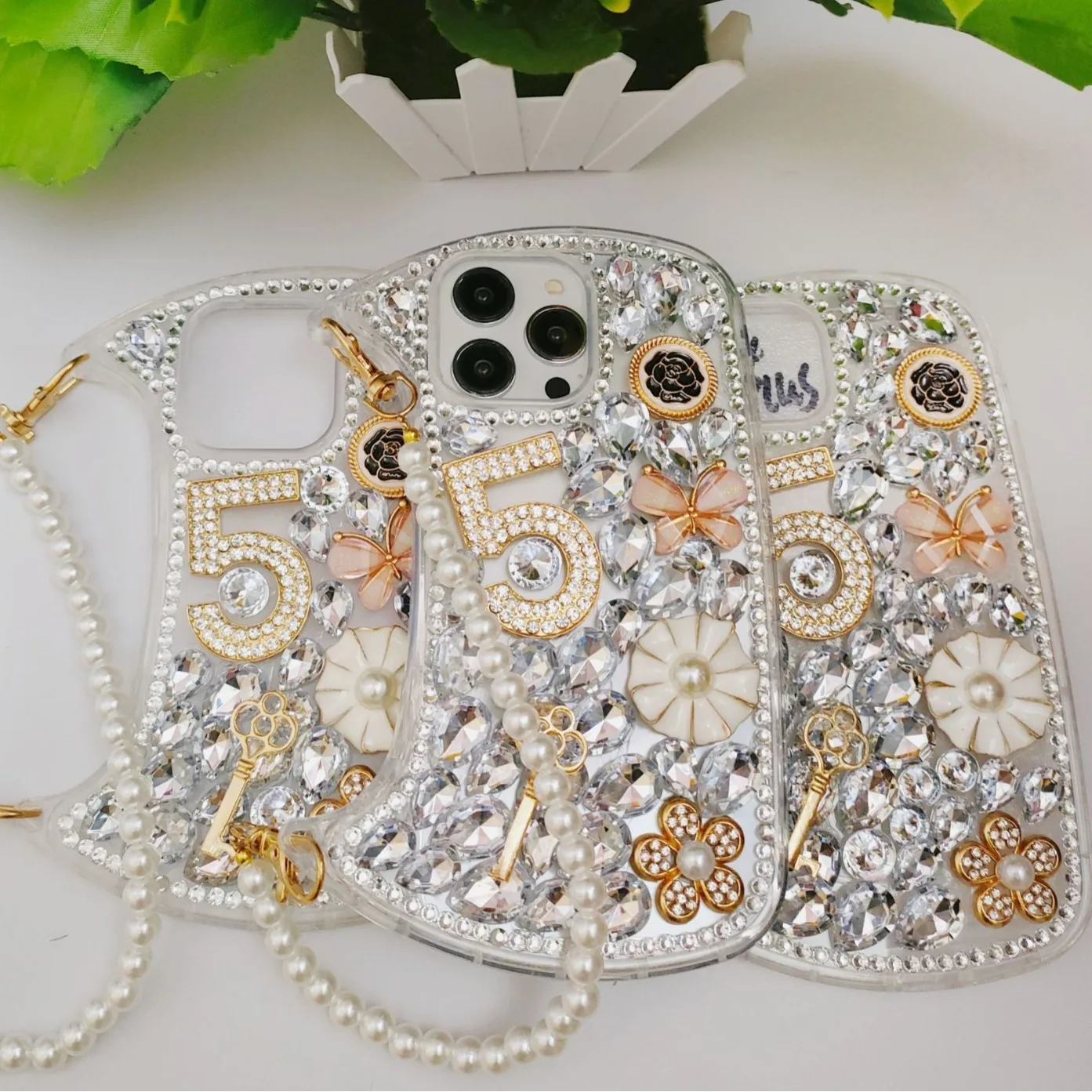 Laudtec Diamond Mobile Phone Fashion Cover Small Bags For iPhone 15 14 Pro Max