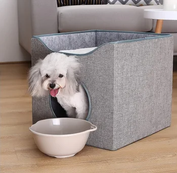 New Design Premium Four Seasons Foldable Enclosed Cun cat house winter warm dog house for Small Cats