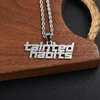 Collier en argent en acier inoxydable
