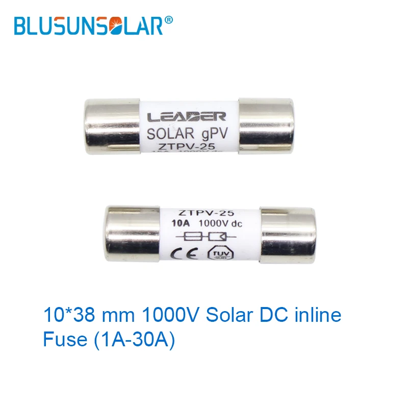 1000V PV Inline Fuse 10*38 Connector For Solar Power Systems