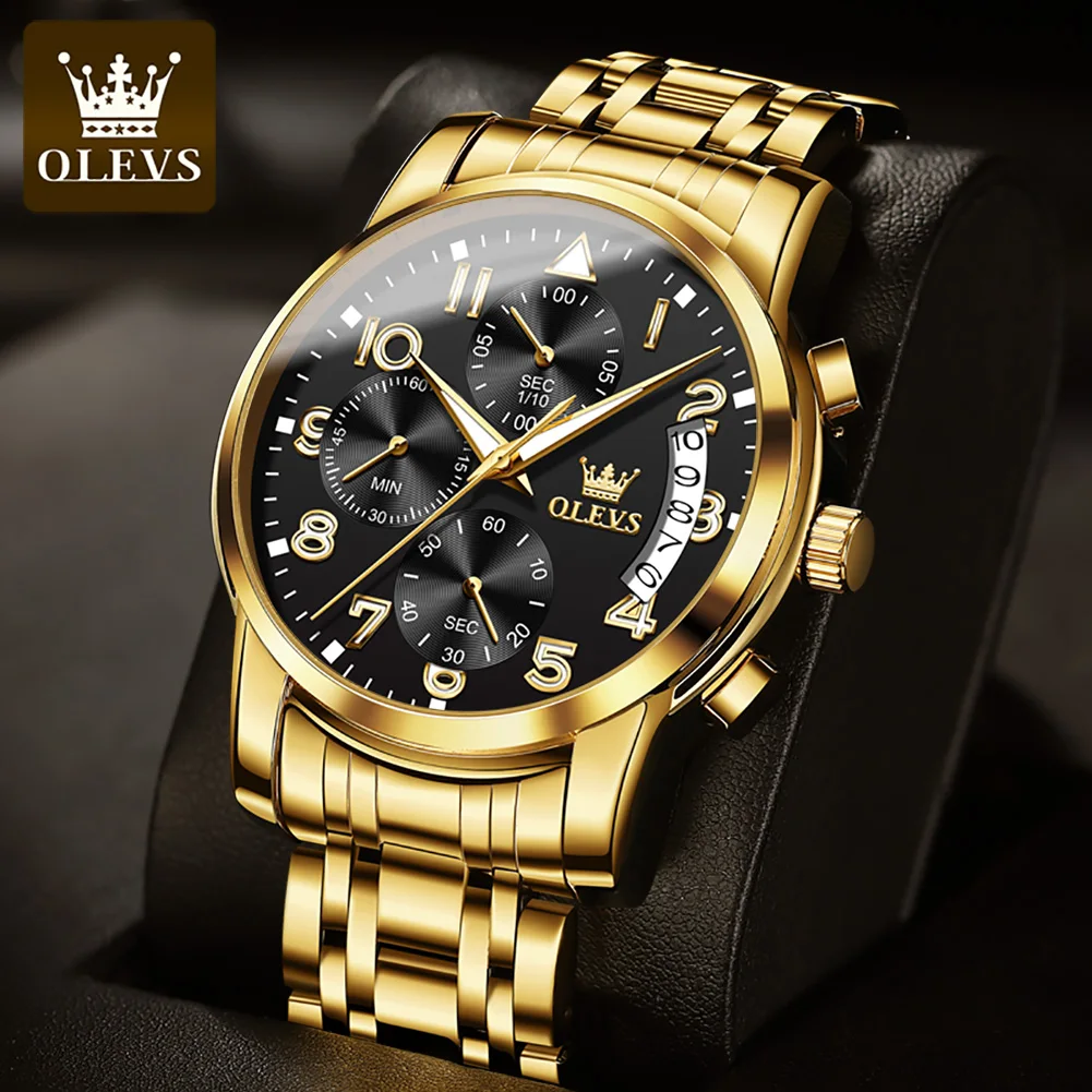 OLEVS 2879 Luxury Sport Luminous Quartz Watch