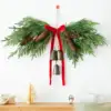 65cm christmas bell wreath-drape pe leaf