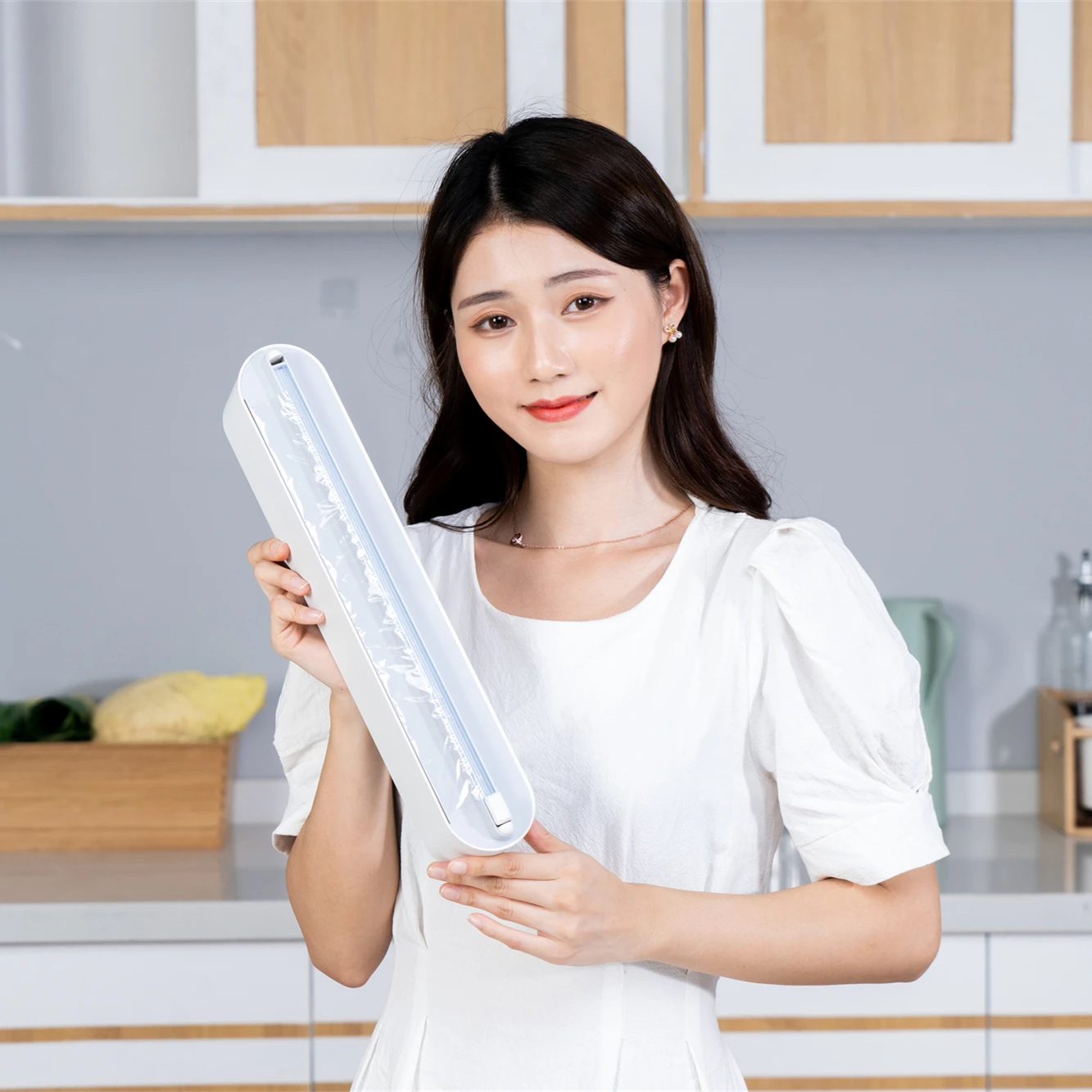 Professional PlasticWrap Cutter  Food Freshness Wraptastic Dispenser  Foil Dispenser Cling Film Cutter  Plastic Wrap Dispenser