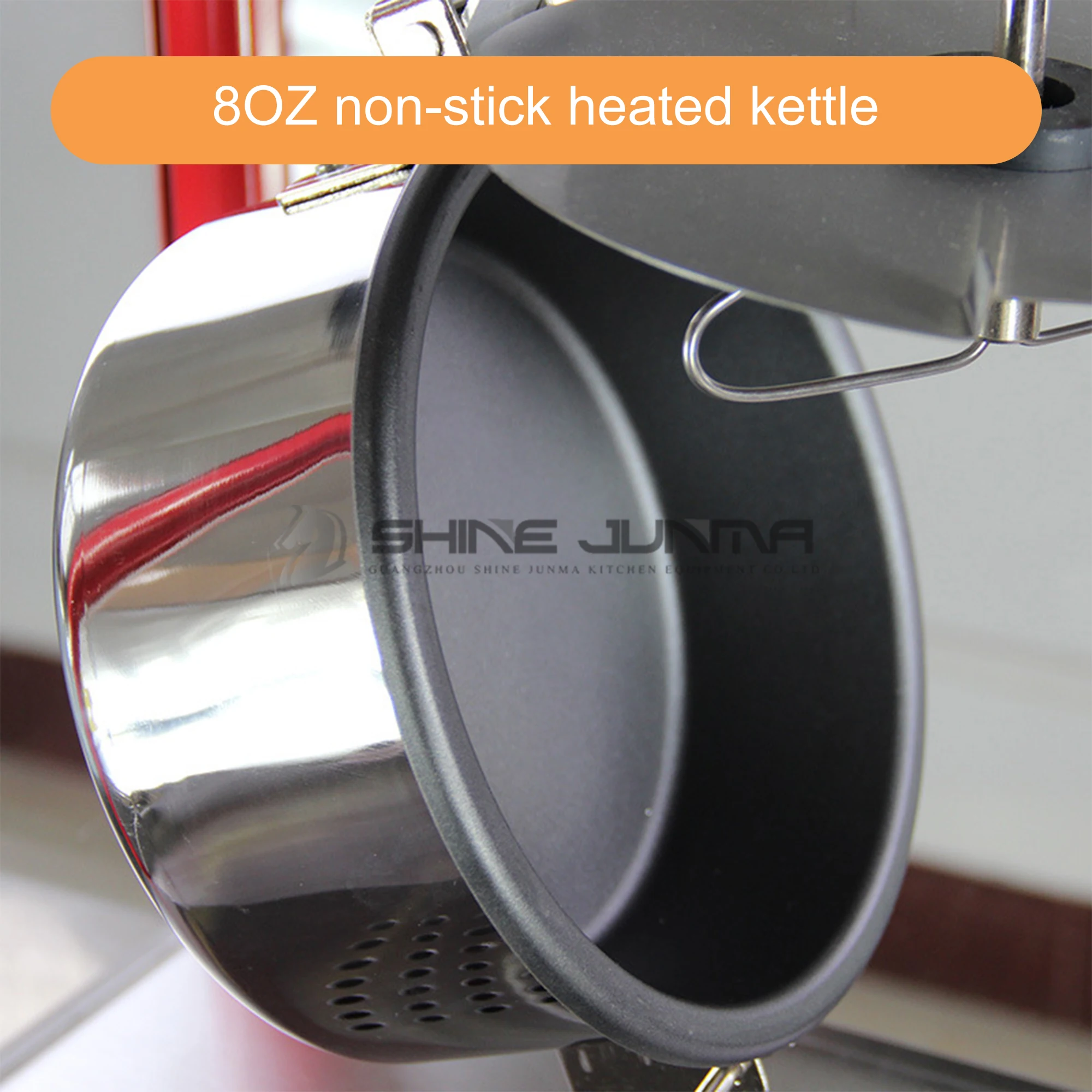 2022 Promotion Red Steel Automatic Electric Popcorn Machine Making Pop Corn Commercial Popcorn Popping Machine