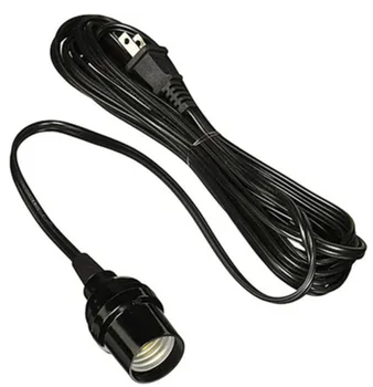 2 Conductor Socket Extension Cable with E27 Lampholder, Extension Cord for Appliances and Electrical Devices