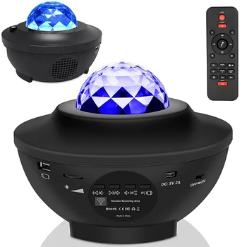 2021 Galaxy Star Projector Remote Control Multicolor Music LED Night Light Colorful Projector for baby