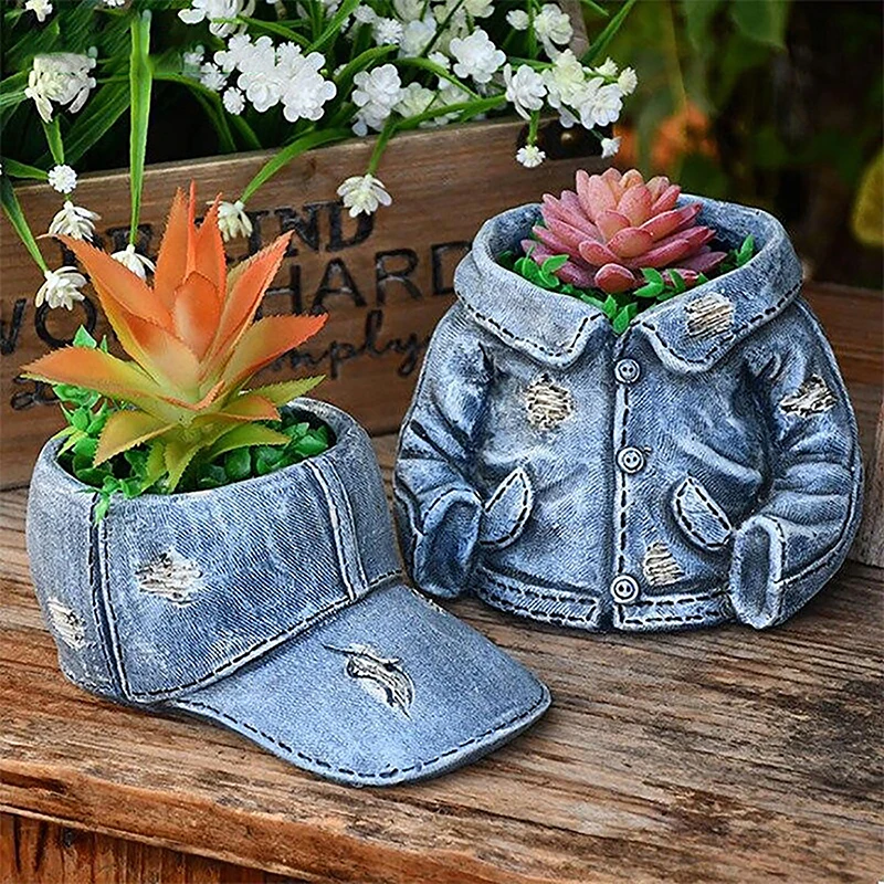 Vaso Creativo In Resina A Forma Di Viso - Stile Vintage Artistico Per Pi Grasse E Cactus - Decorazione Casa - 4