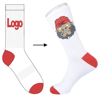 design your own socks unisex cotton custom design animal socks with logo
