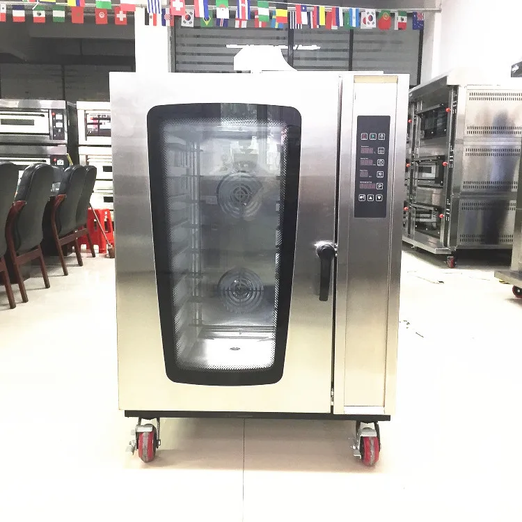 5 8 10 лотков Коммерческая газовая конвекционная печь с горячим