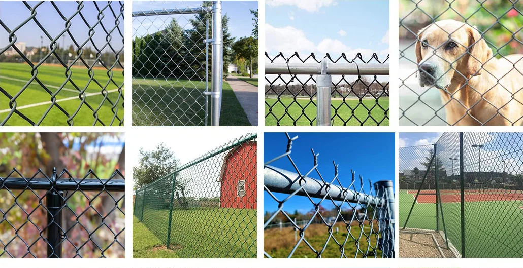 Hot Dipped Galvanized Cyclone Wire Mesh 50x50mm Chain Link Fencing 6ft ...