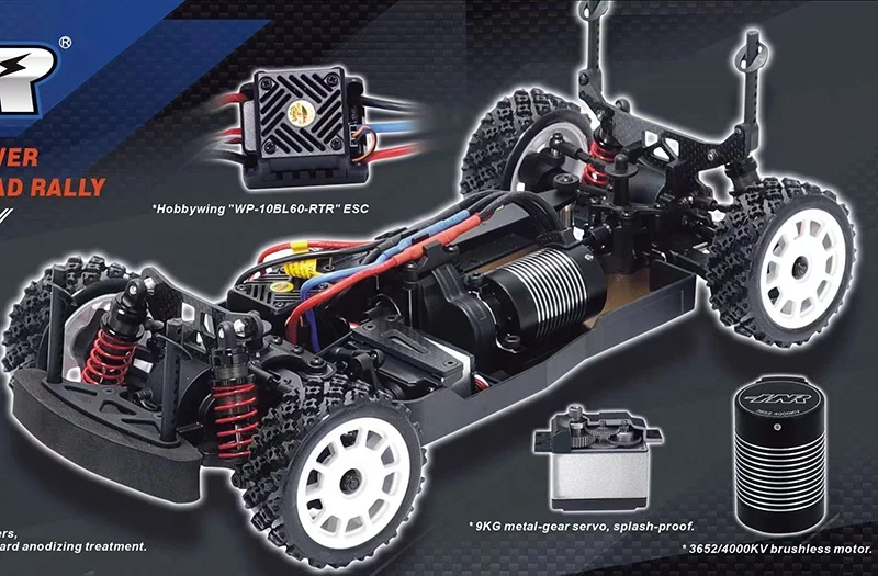 1:10 Scale FOXHOUND HNR H9804 Electric RC Drift Car 4WD Brushless