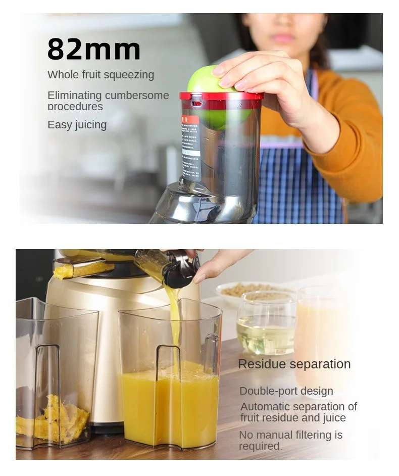Easy To Clean Pure Juice Making Machine Slow Juicer Cold Press