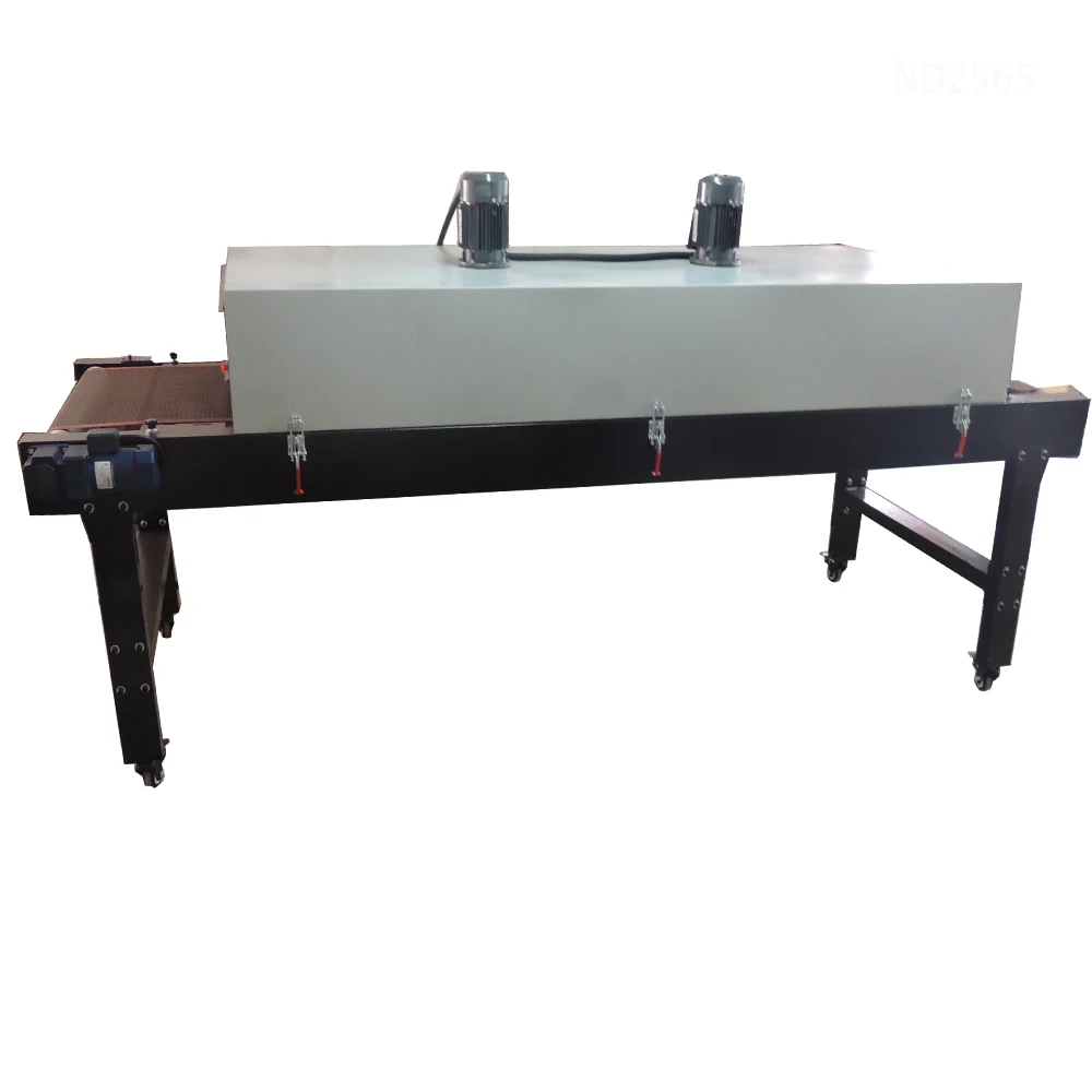 ND3065 IR Lamps Tunnel Dryer Conveyor Belt Dryer for T-shirt Plastisol INK