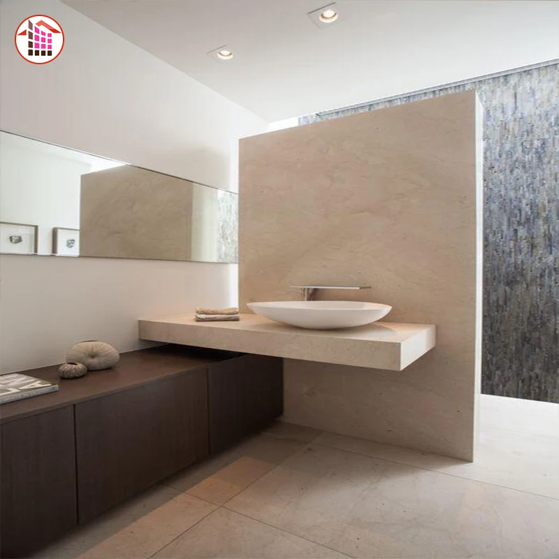 Natural Stone Cream Pearl Marble Slab Beige Marble Tile for Floor and Wall