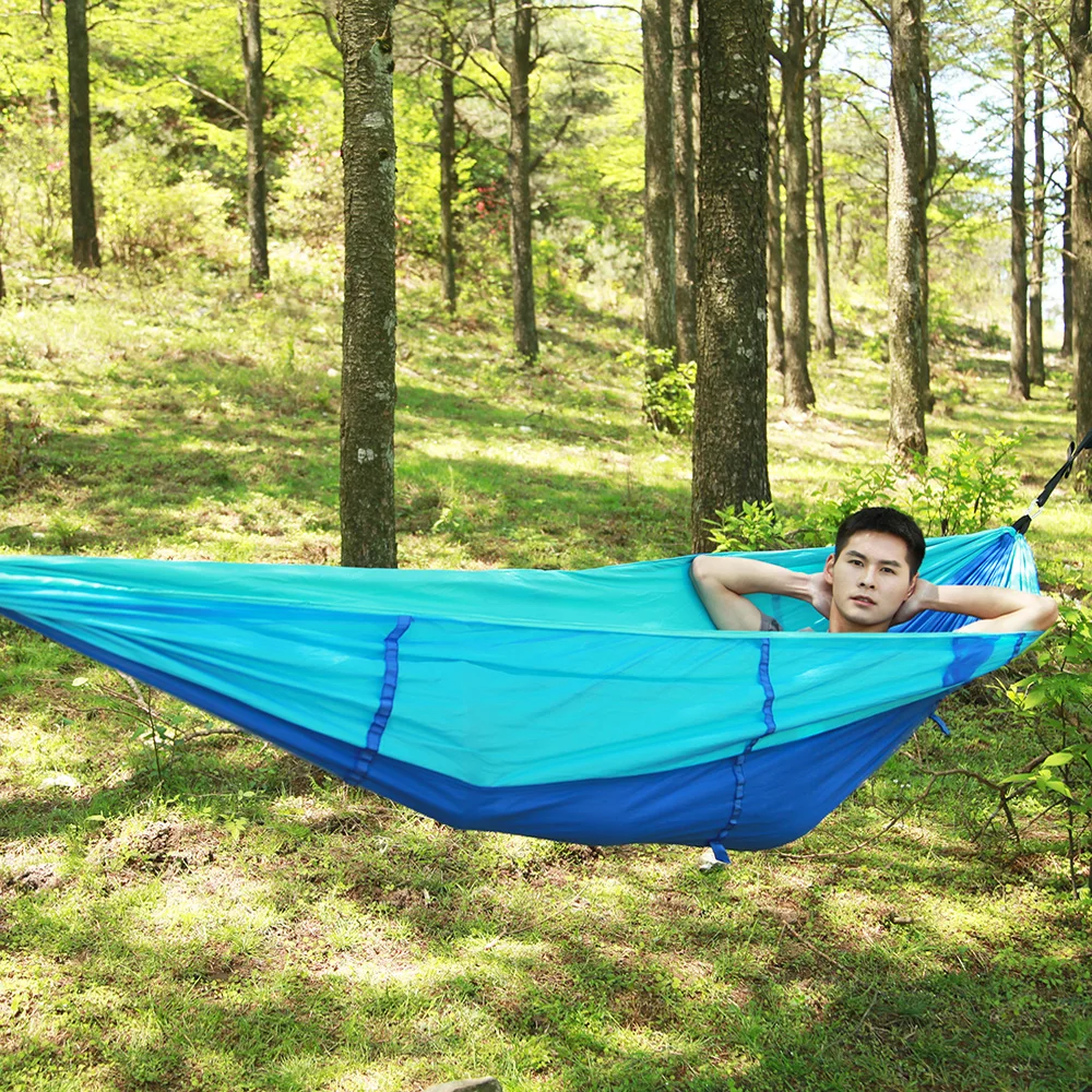 Outdoor Travel Hiking Durable Camping Hammock with Mosquito Net