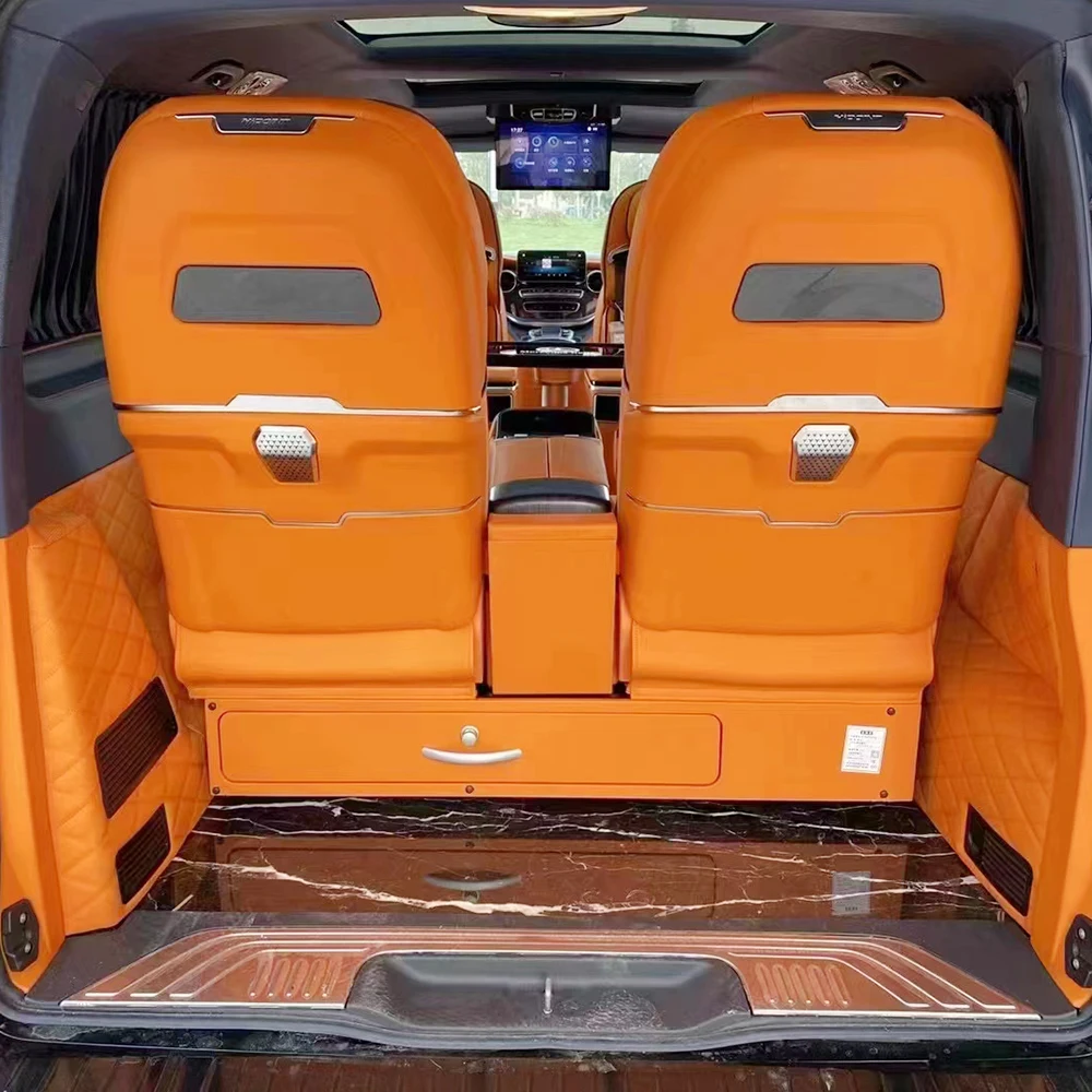 Custom MPV Vip Hiace Modified Accessories Luxury Car 7 Seat Covers for Benz Alphard Sienna Mercedes Viano W639 447 Sprinter GMC
