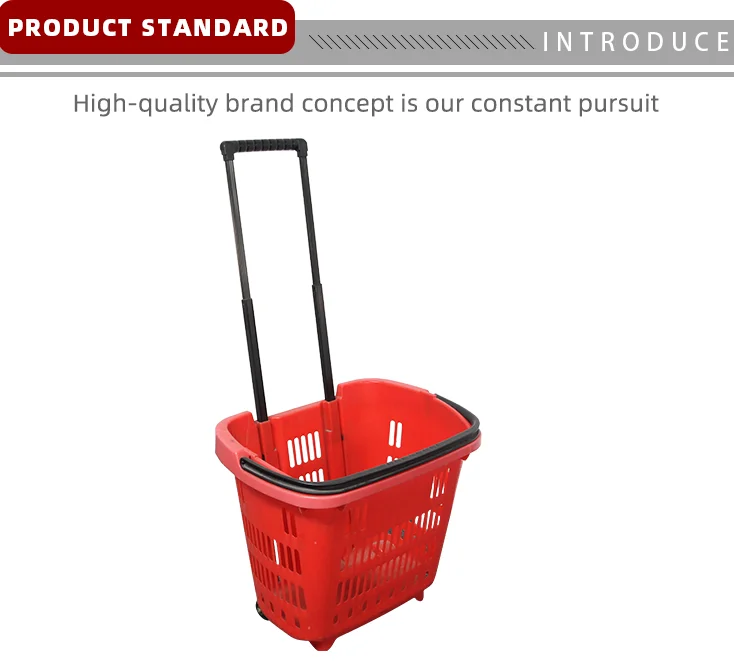 Hb08 Plastic Foldingl Wicker Shopping Basket With Wheels Buy