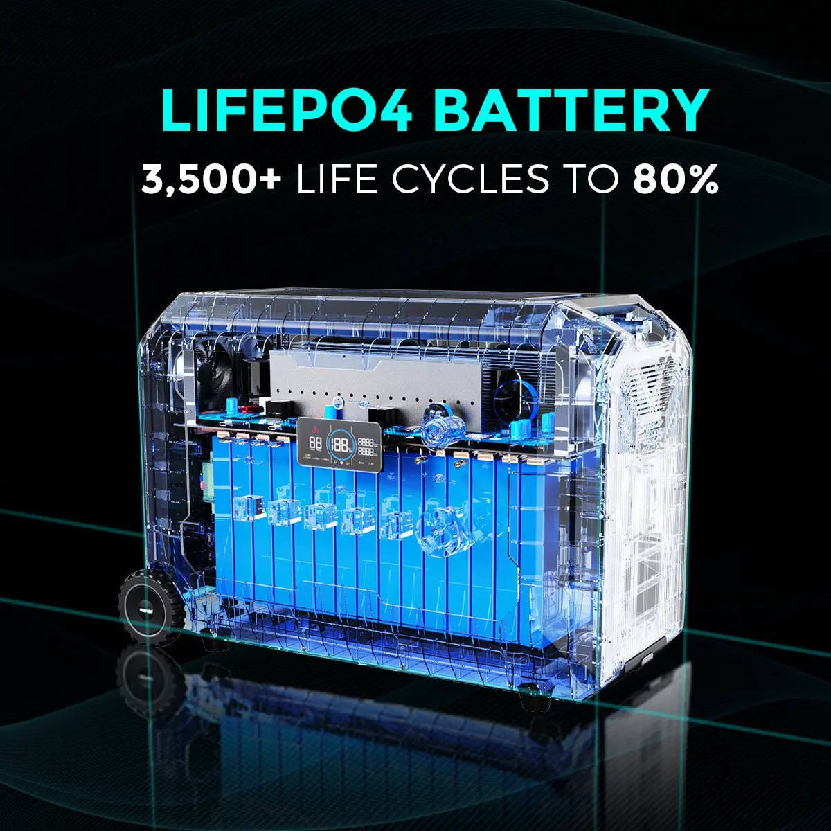 SOUOP Factory 5000w Camping Powerstation Lifepo4 Bank Charge Energy System 5kw Portable Power Station Solar Generator 5000 Watts