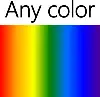 Cualquier color disponible