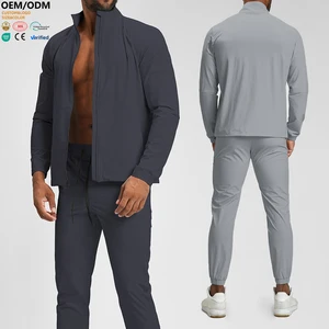 XW-EWT5085-2 Zip up Casual Custom Pocket Fitness Fashion Wholesale Moisture Wicking Gym Clothing Activewear Jacket for Men