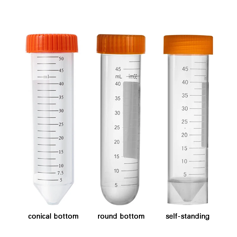 Disposable plastic 50ml conical bottom centrifuge tube factory