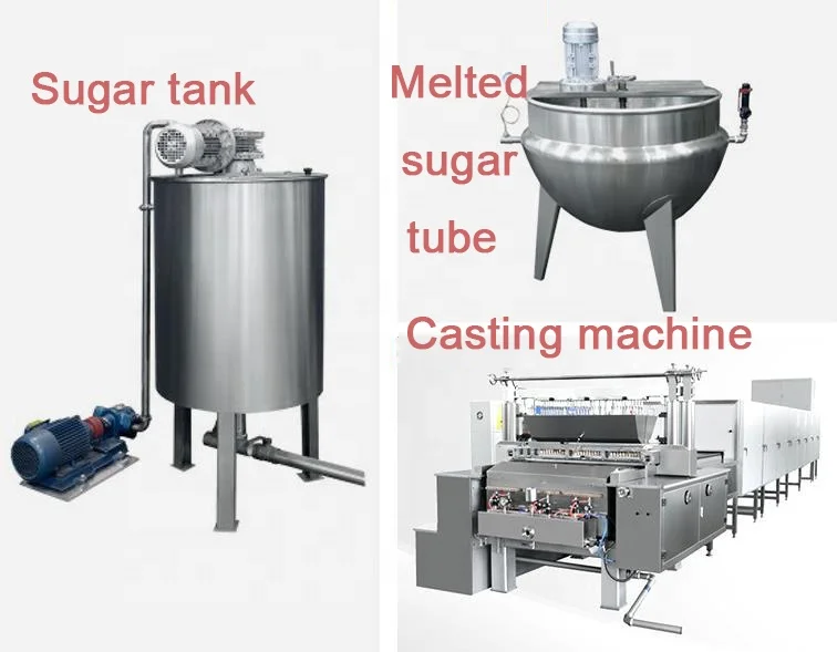 Factory Made Small Lollipop Jelly Toffy Hard Sugar Candy Vitamin Gummy Candy Making Machine