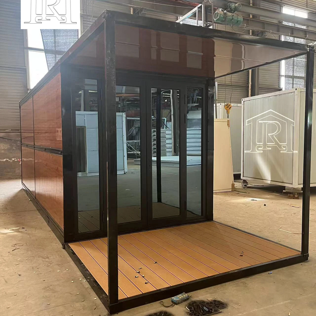 Prefabricated Folding Modular Homes Expandable Container House 2 Bedrooms 3 Bedrooms Mobil Container Homes
