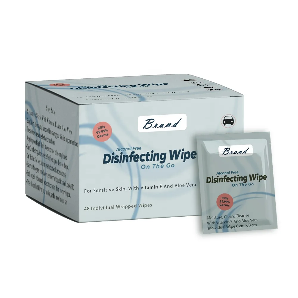 Individual Packed Wet Wipes with Custom Printing