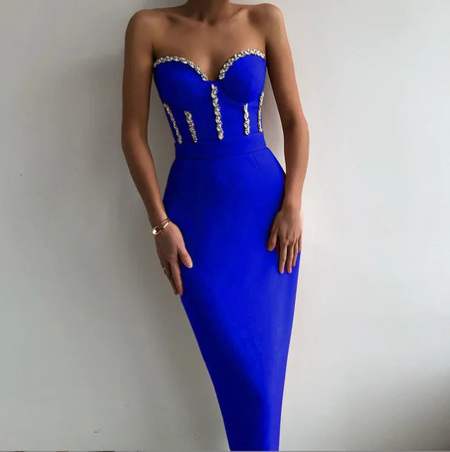Fashion Modern Prom Ball Gown Sleeveless Slim Solid Luxury Party