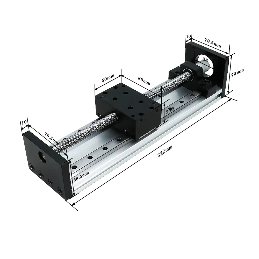 ※XYZ HLTNC GX80 X Y Z Axis Sliding Table Module for CNC