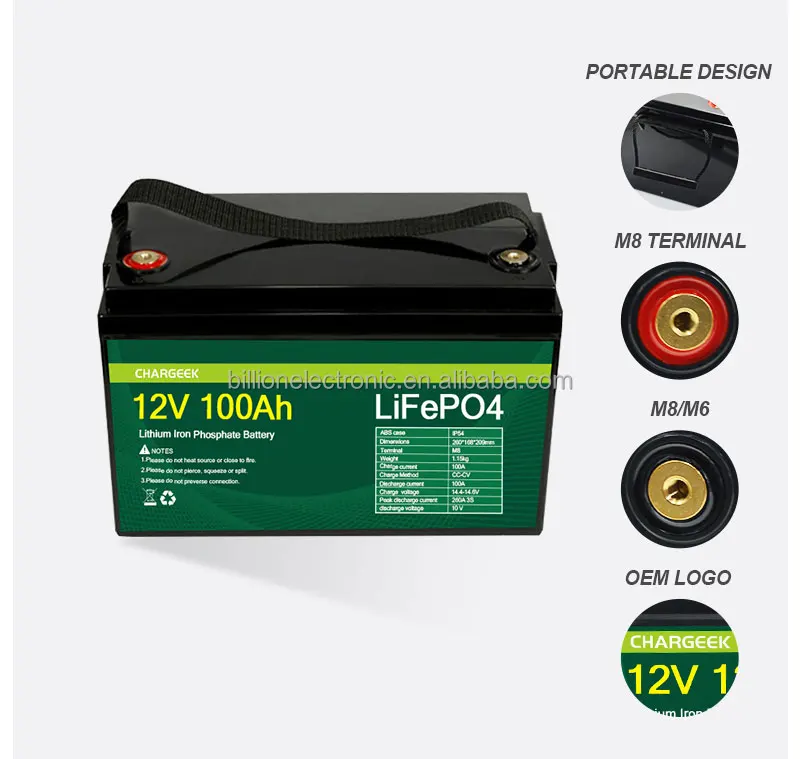 12v 24v 36v 48v Lifepo4 Battery 50ah 100ah 200ah 300ah 400ah Lithium ...