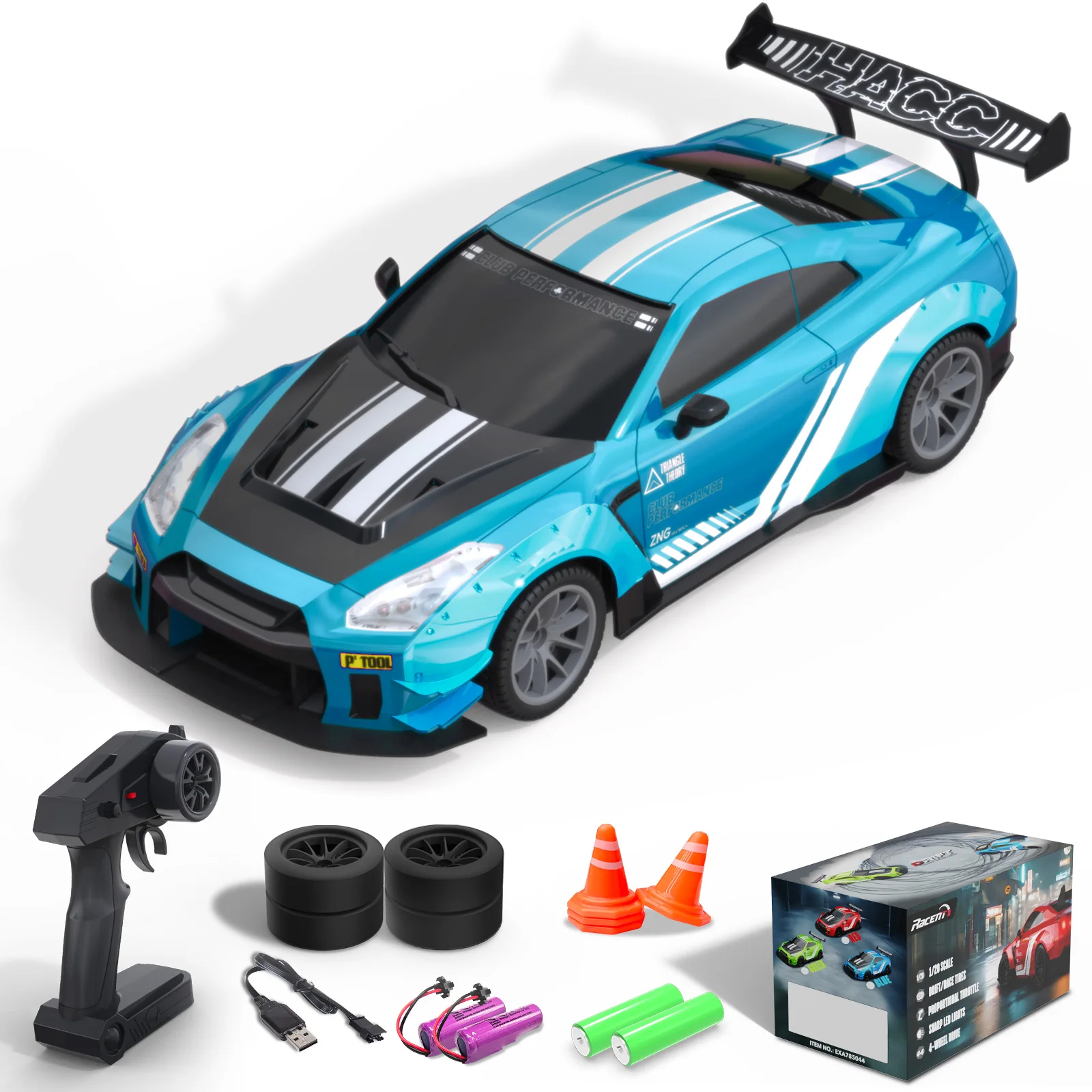 High-Speed 4WD Remote Control Racing Car Toy for Kids Radio-Driven