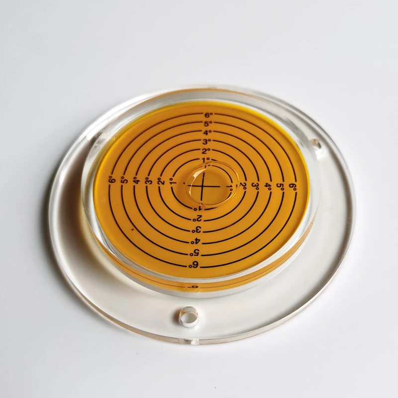 TEBAK  High-Accurate Mini Circular Level Bubble Mini Bubble Level with High-Transparent Appearance Industrial Grade