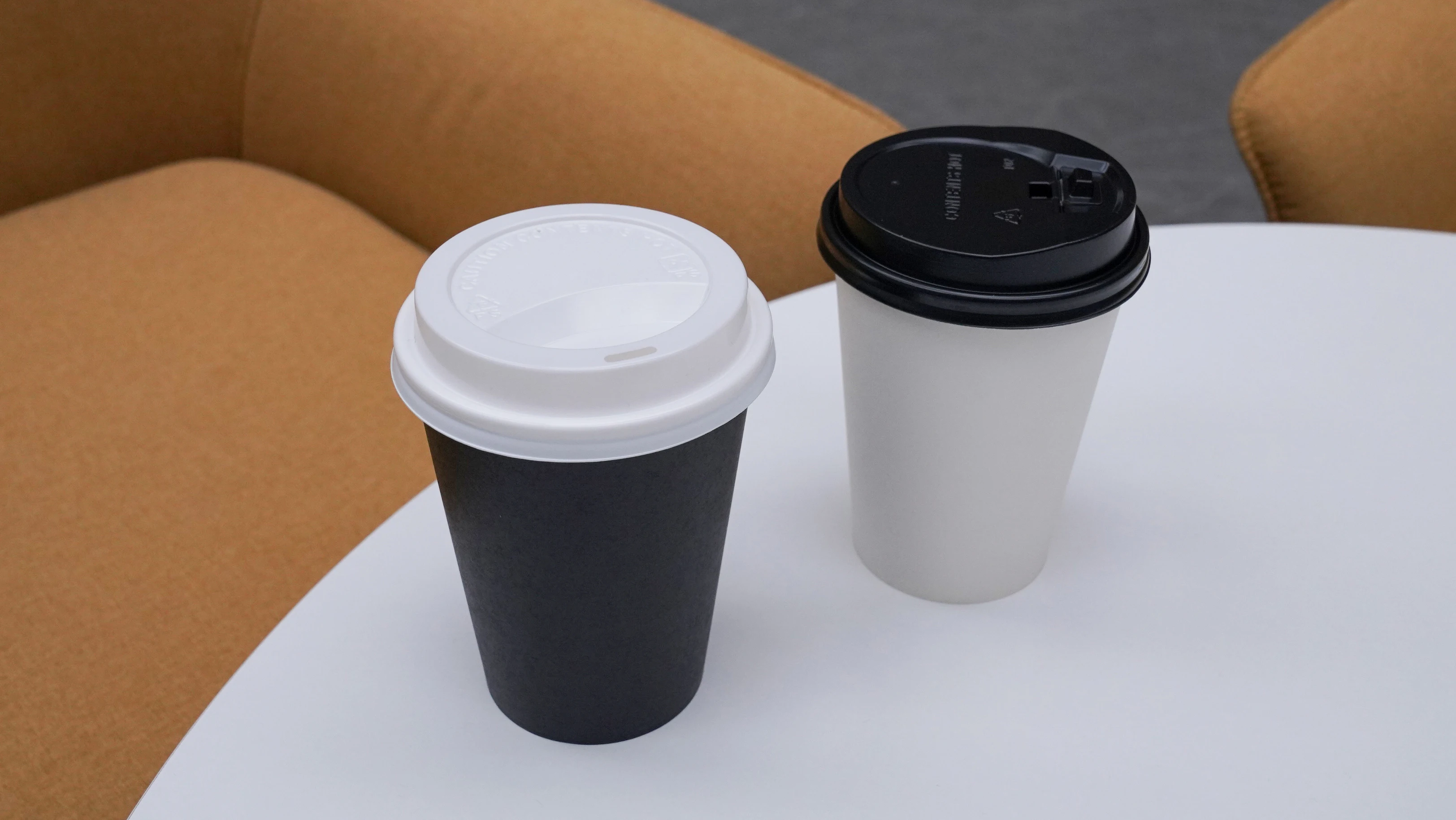 Wholesale Custom Logo Printed CPLA Lid Premium Disposable Cup Lid for Paper Cup with Sip Hole factory