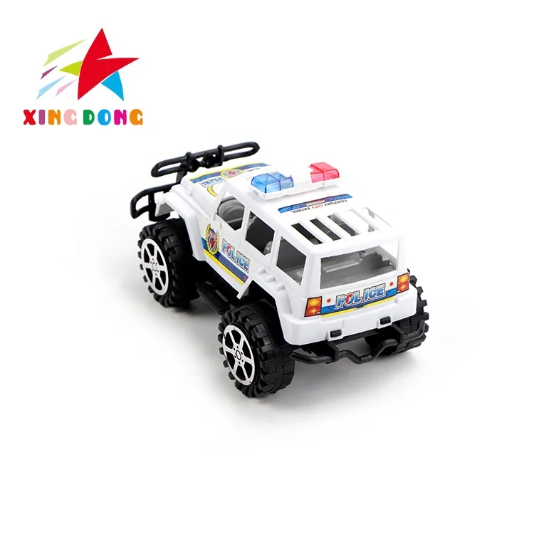 Police car Cheap small plastic toys friction car