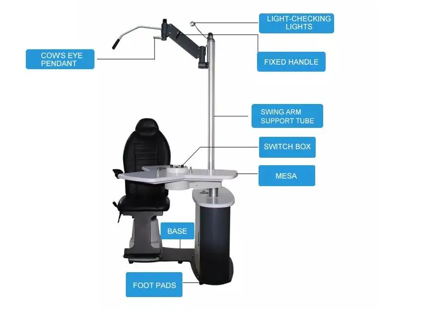 Rightway Brand Ophthalmic Unit combined table and chair table combined units S-900A combined table
