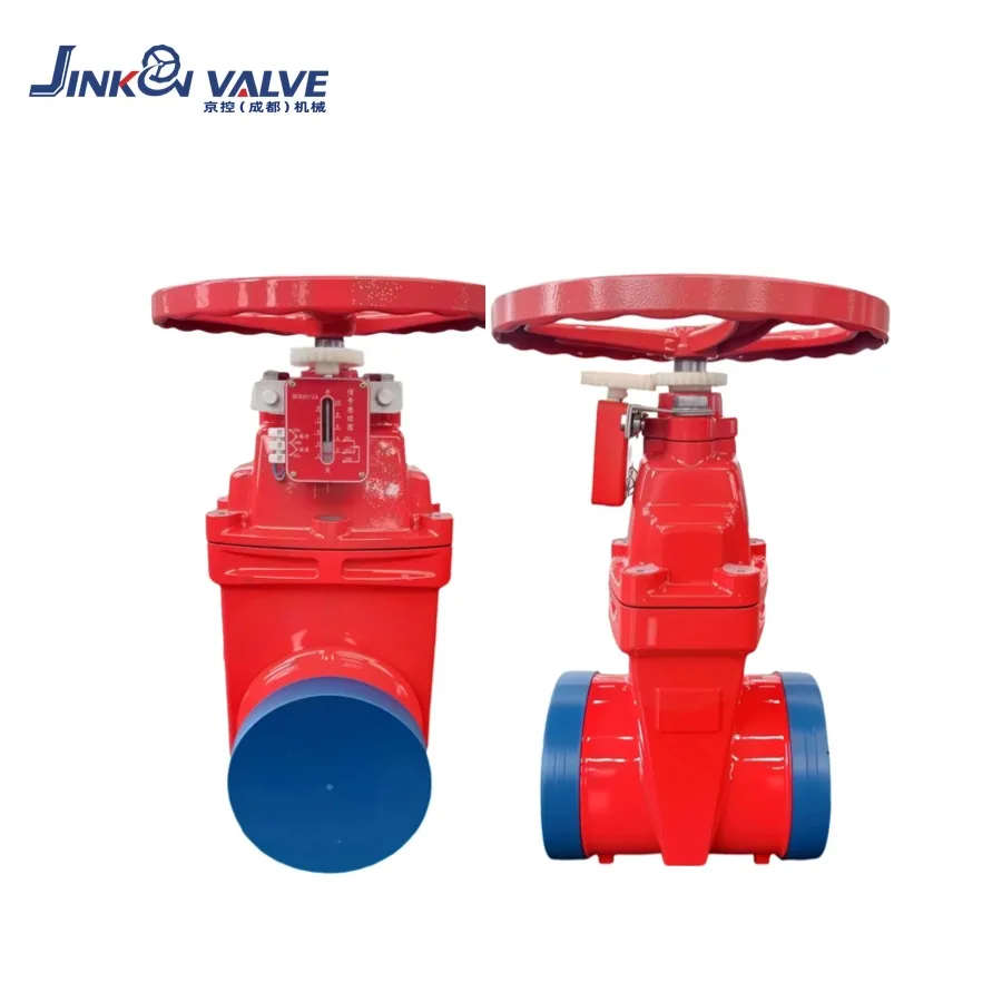 Grooved End Non-Rising Stem Gate Valve Signal Function Ductile Iron QT450 Body EPDM Coated Wedge Manual Control Water/Fire VALVE