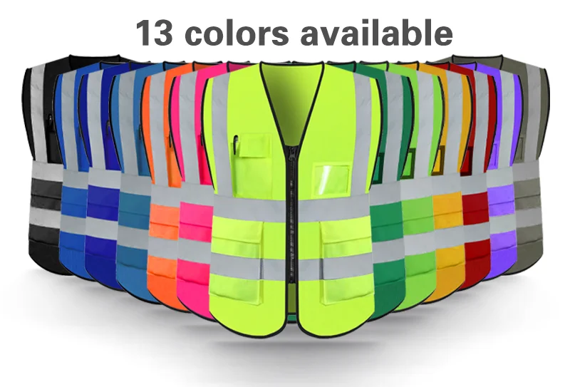 Mingrui Factory Wholesale Custom Logo Worker Reflective Safety Vest Ce