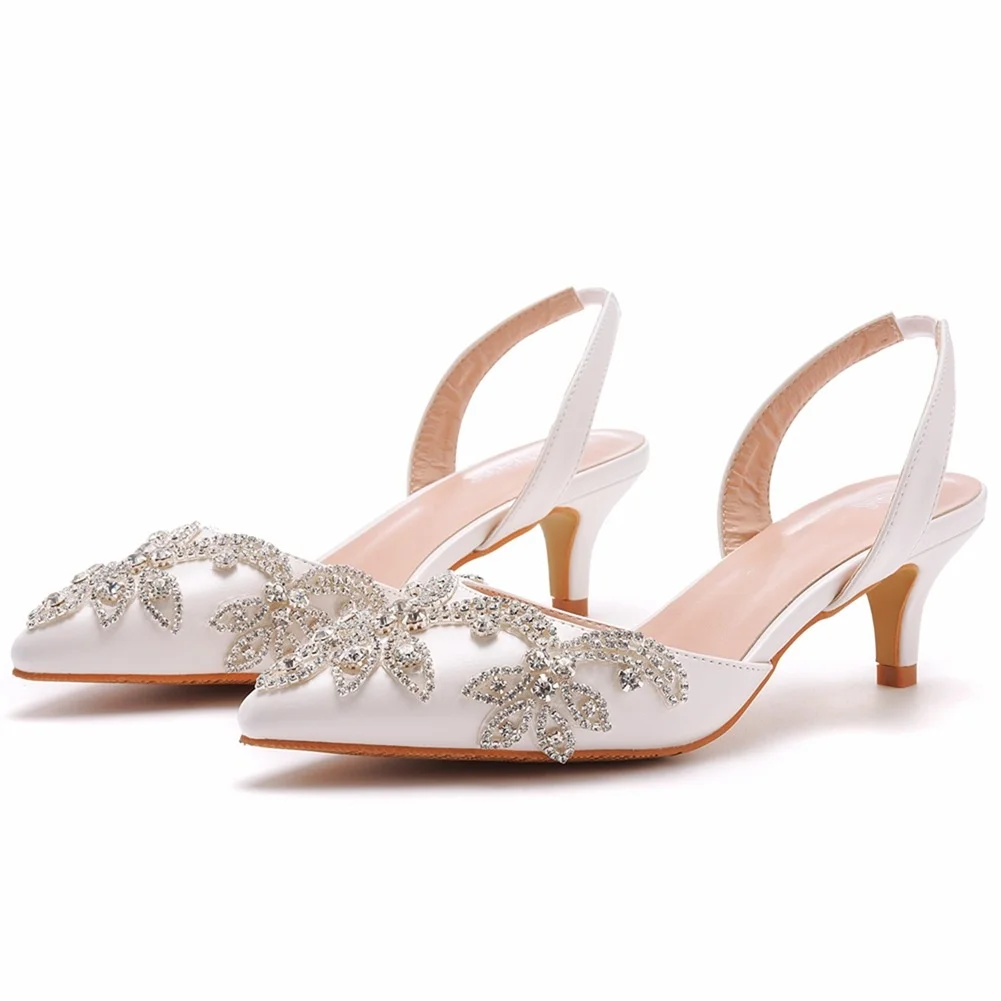 Large Size Thin Heel Pointed Sandals Golden High Heel Wedding Shoes For ...