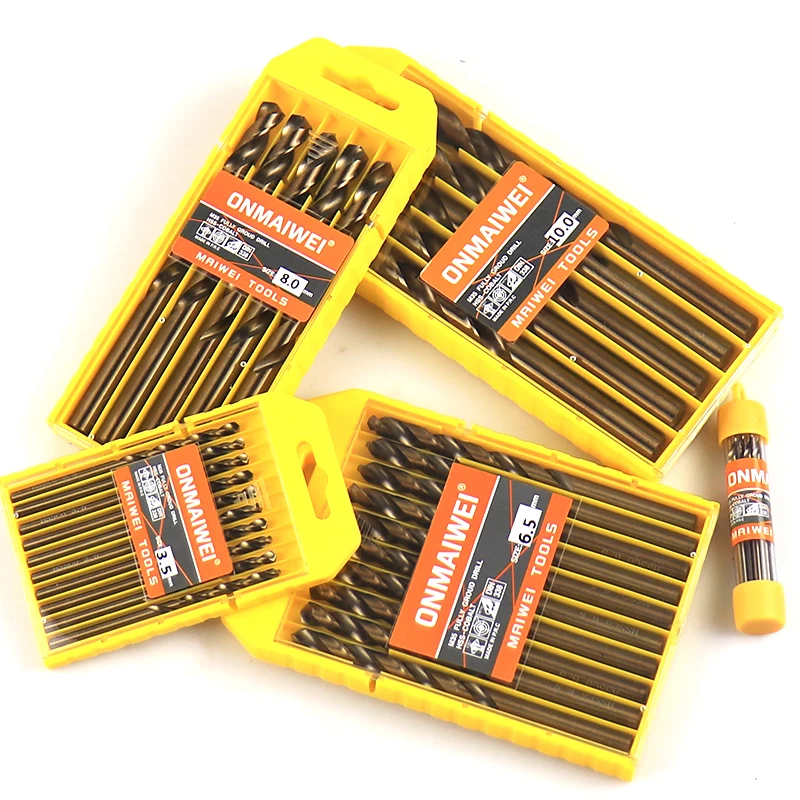 Sourcing Map 2pcs 8.4mm Drilling Dia Straight Shank High-Speed Steel